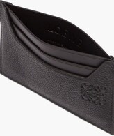 Thumbnail for your product : Loewe Anagram-debossed Grained-leather Cardholder - Black