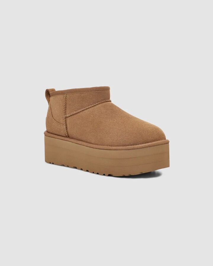 UGG Classic Ultra Mini Platform 1135092-CHE Women's Chestnut Suede Comfort Boots