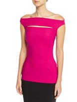 Thumbnail for your product : Chiara Boni La Petite Robe Karen Slit-Front Off-the-Shoulder Top