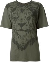 Roberto Cavalli t-shirt à lion imprimé