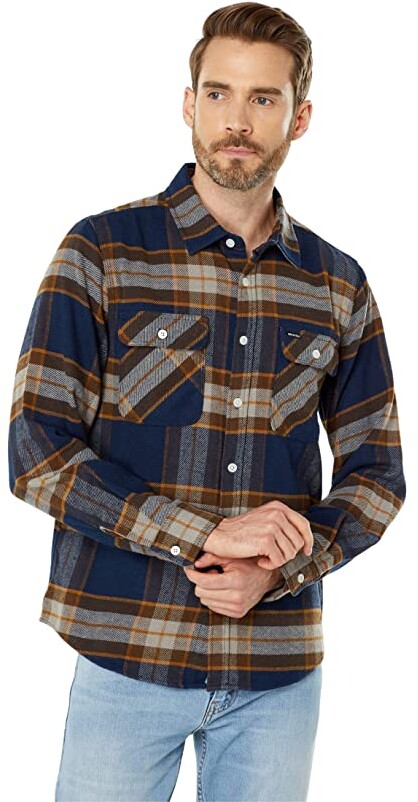 Volcom Mens Randower Modern Fit Woven Long Sleeve Button Up Shirt