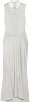Thumbnail for your product : Jason Wu Open-back paneled crepe and satin dress