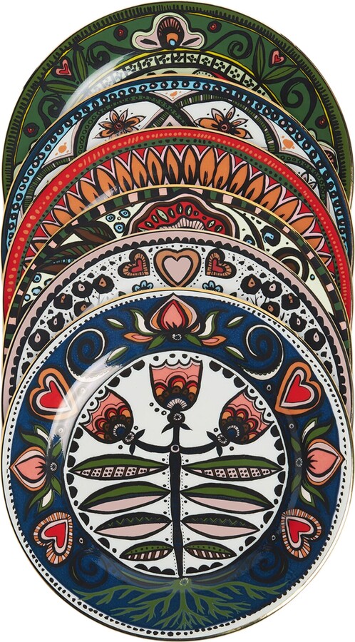 La DoubleJ Dessert Plates Set Of 6 Laduree Mix