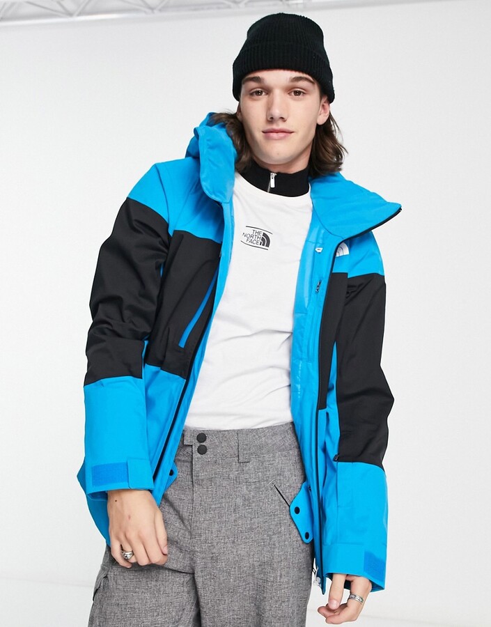The North Face Ski Chakal insulated DryVent waterproof ski jacket in black  and blue - ShopStyle