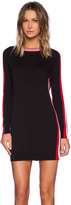 Thumbnail for your product : Love Moschino Black long Sleeve Sweater Dress with Stripes