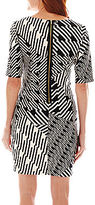 Thumbnail for your product : JCPenney Danny & Nicole Elbow-Sleeve Print Shift Dress