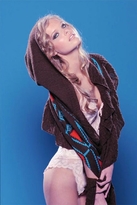 Thumbnail for your product : Wildfox Couture Laurel Canyon Woodstock Hood Scarf in Earth