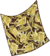 Thumbnail for your product : Moschino Musical Instruments Print Silk Square Scarf