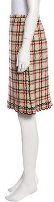 Tocca Plaid Knee-Length Skirt