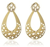 Thumbnail for your product : Georgina Jewelry Gold Racines Drop Crystal Earrings