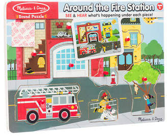 Melissa & Doug NEW Fire Station Sound Puzzle 8pce