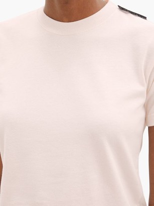 Balenciaga Logo-tab Cotton T-shirt - Light Pink