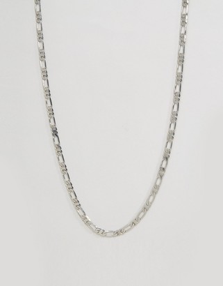 ASOS Chain Interest Necklace In Silver