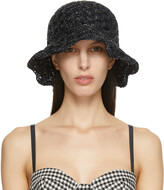 Thumbnail for your product : RED Valentino Black Raffia Beach Hat