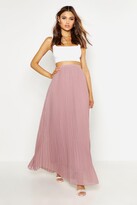Thumbnail for your product : boohoo Chiffon Pleated Maxi Skirt