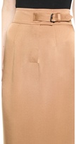 Thumbnail for your product : Wes Gordon Buckled High Waist Pencil Skirt