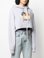 Thumbnail for your product : Fiorucci Vintage Angels cropped hoodie
