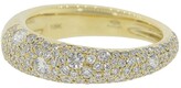 Thumbnail for your product : Kwiat 18kt yellow gold diamond Cobblestone band ring