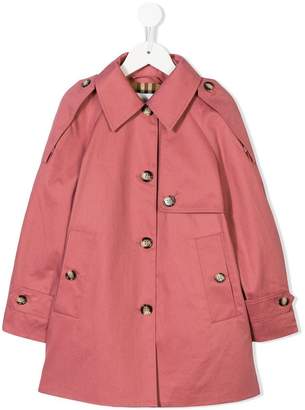 Burberry Kids single breasted trench coat