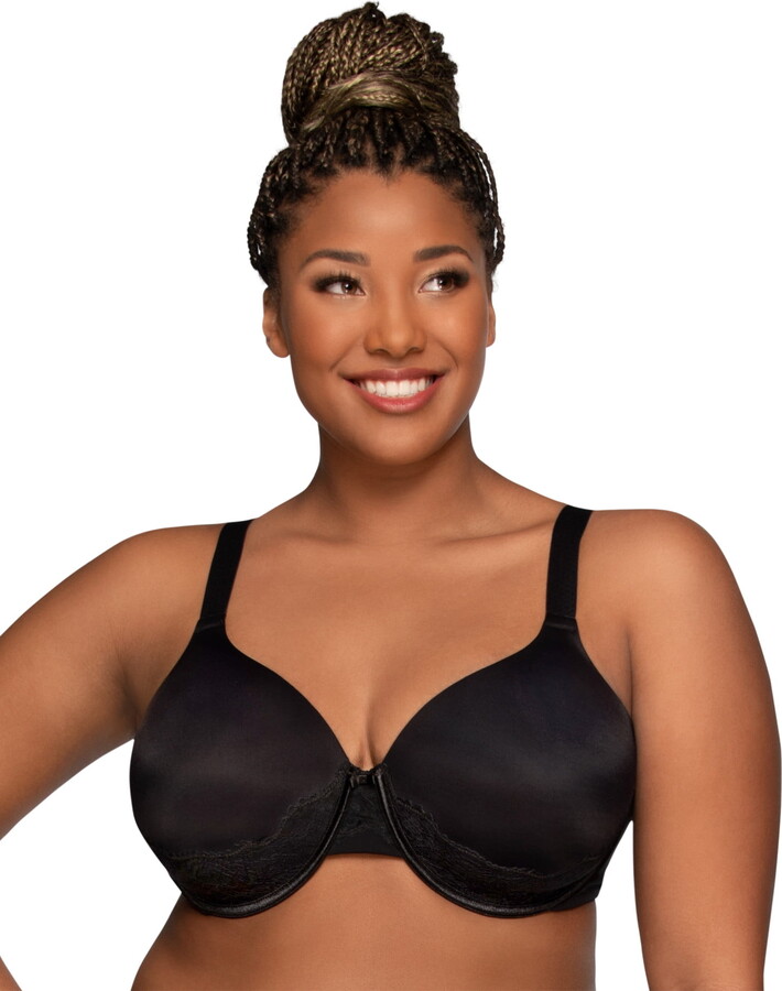 Vanity Fair Lingerie Women’s Beauty Back Full-Figure Smoothing Underwire Bra with Lace, Style 76382