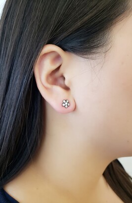 Sethi Couture Diamond Flower Stud Earrings