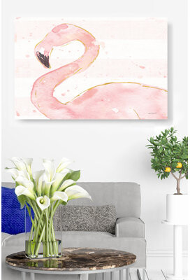 Bayou Breeze Flamingo Pink And White Stripe Profile