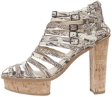 Thumbnail for your product : Opening Ceremony Python print Leather Sandals