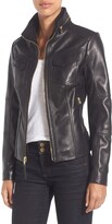 Thumbnail for your product : MICHAEL Michael Kors Front Zip Leather Jacket