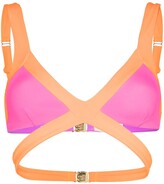 Thumbnail for your product : Agent Provocateur Mazzy colour-block bikini top