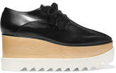 Thumbnail for your product : Stella McCartney Elyse Faux Glossed-leather Platform Brogues