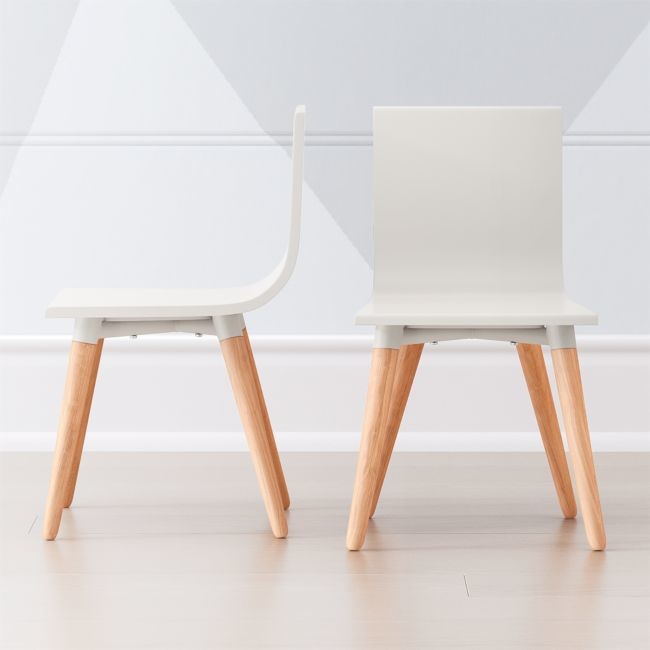 Pint Sized White Toddler Chair, Set of 2