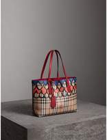 Thumbnail for your product : Burberry The Small Reversible Tote in Trompe L'oeil Print