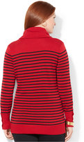 Thumbnail for your product : Lauren Ralph Lauren Plus Size Cowl-Neck Striped Sweater