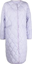 Thumbnail for your product : Manuel Ritz Quilted Long-Sleeve Coat