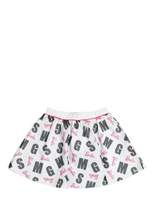 Thumbnail for your product : MSGM Barbie Logo Printed Mesh & Lycra Skirt