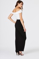 Thumbnail for your product : Girls On Film Pose Foldover Bardot Maxi Dress