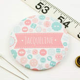 Thumbnail for your product : Joanne Hawker Personalised Button Pocket Mirror