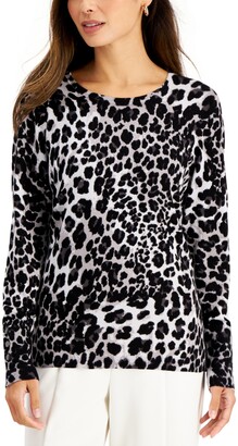JM Collection Printed Layered-Look Top, Created for Macy's - ShopStyle