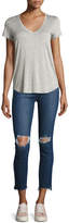 Thumbnail for your product : Paige Hoxton Stagger-Hem Ankle Peg Jeans, Deedee