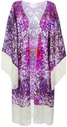 Athena Procopiou fringed floral kimono