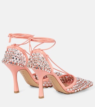 Bottega Veneta Sparkle Stretch embellished sandals