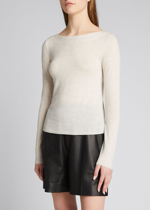 Vince Wool-Cashmere Boat-Neck Sweater