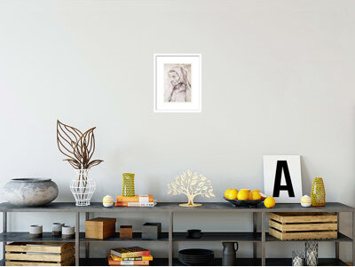 Red Barrel Studio Portrait of the artist's mother by Albrecht Dürer -Framed Giclee Print