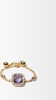 Thumbnail for your product : Anissa Kermiche February Amethyst, Diamond & 14kt Gold Chain Ring