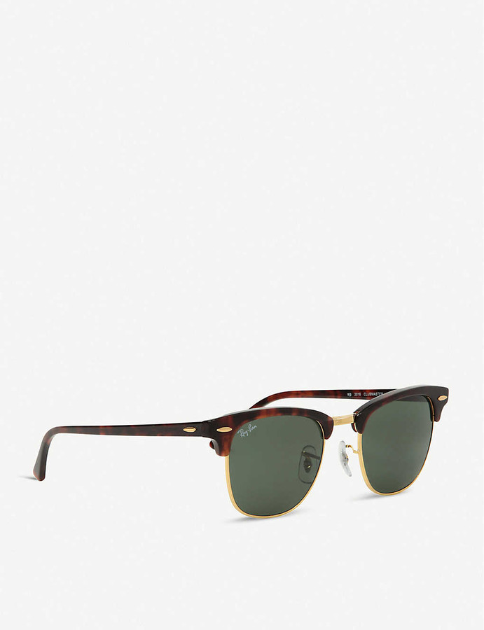 Ray-Ban Tortoise shell clubmaster sunglasses RB3016 49 - ShopStyle