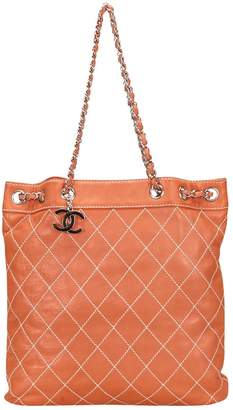 Chanel Burgundy Leather Handbag