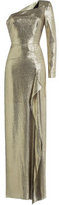 Thumbnail for your product : Roland Mouret One-Shoulder Metallic Silk Dress