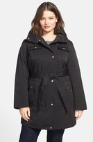 Thumbnail for your product : Ellen Tracy Techno Trench Raincoat (Plus Size) (Online Nordstrom Exclusive)
