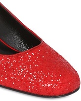 Thumbnail for your product : Saint Laurent 40mm Babies Mary Jane Glittered Pumps