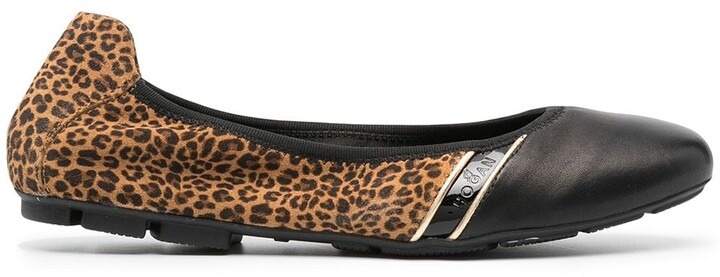 Nedrustning artilleri hver for sig Leopard Print Ballerina Shoes | Shop the world's largest collection of  fashion | ShopStyle